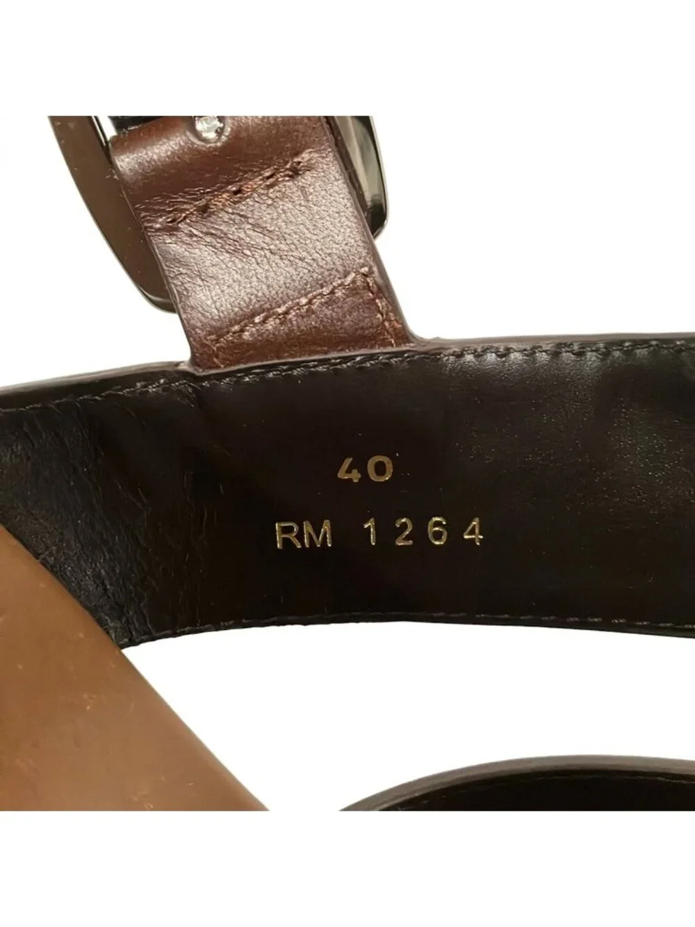 Celine Sandals 40 Tippi Brown Gladiator
